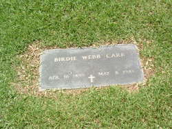 Birdie <I>Webb</I> Carr 