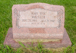 Mary “Etta” <I>Henson</I> Wheeler 