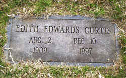 Edith Virginia <I>Edwards</I> Curtis 