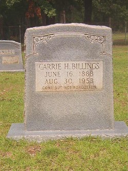 Carrie <I>Harnady</I> Billings 