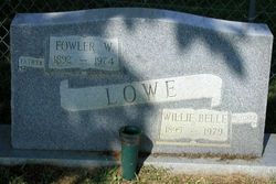 Willie Belle <I>McCrary</I> Lowe 