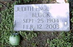 Judith Gertrude <I>Englander</I> Block 