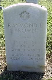 PVT Raymond Lon Brown 