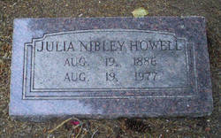 Julia <I>Nibley</I> Howell 