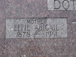Effie Abigail <I>Swepston</I> Dotson 
