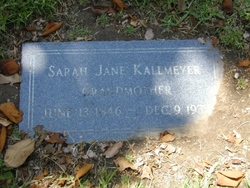 Sarah Jane <I>Quick</I> Kallmeyer 