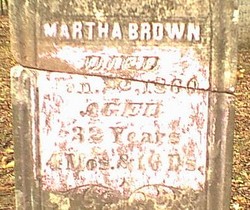 Martha <I>Whitworth</I> Brown 