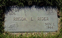 Rhoda Laura <I>Jensen</I> Rider 