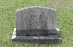 Bertha <I>Brewer</I> Alexander 