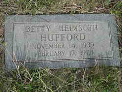 Betty <I>Heimsoth</I> Hufford 