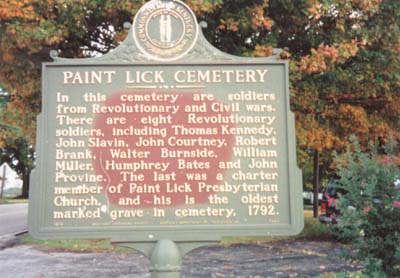 Old Paint Lick Cemetery