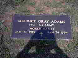 Pvt Maurice Gray Adams 