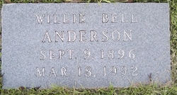 Willie Bell <I>Watts</I> Anderson 
