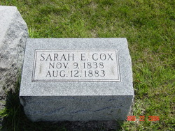 Sarah Elizabeth <I>Lowe</I> Cox 