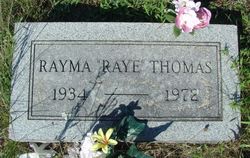 Rayma “Raye” Thomas 
