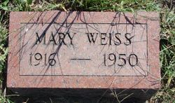 Mary Margaret <I>Evans</I> Weiss 