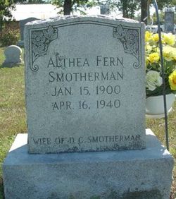 Althea Fern <I>Pierce</I> Smotherman 