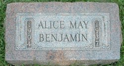 Alice May <I>Ott</I> Benjamin 