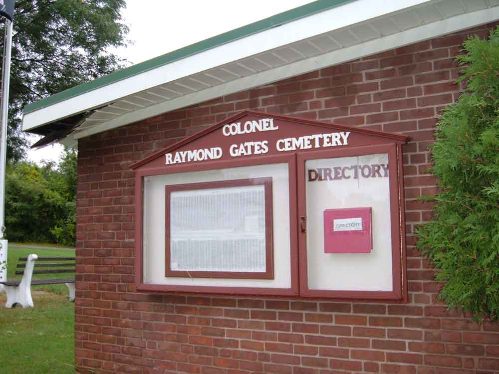 Colonel Raymond F. Gates Memorial Cemetery