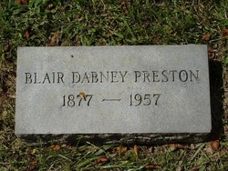 Blair Dabney Preston 