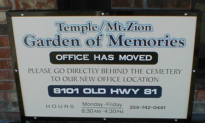 Temple Mount Zion Garden of Memories