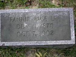 Fannie Page <I>Wharton</I> Lee 