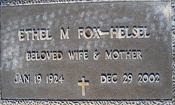 Ethel M <I>Fox</I> Helsel 