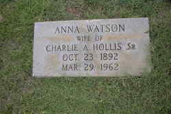 Anna <I>Watson</I> Hollis 