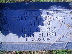 Mary Lou <I>Bounds</I> Allen 