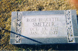 Rose Agnes <I>Emily</I> Bequette Smetzer 