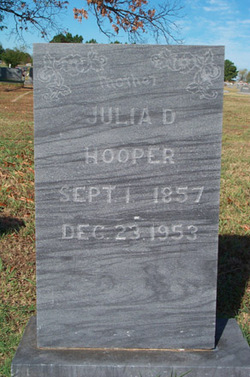 Julia D. <I>Webb</I> Hooper 