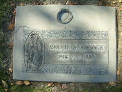 Mollie A <I>Aguilar</I> Adcock 