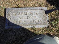 Carmen A. <I>Kingsbury</I> Allison 
