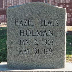 Hazel <I>Lewis</I> Holman 