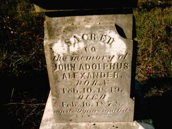 John Adolphus Alexander 