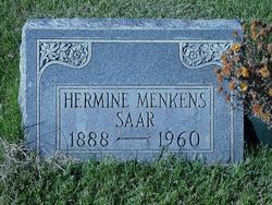 Hermine Henrietta “Minnie” <I>Menkens</I> Saar 