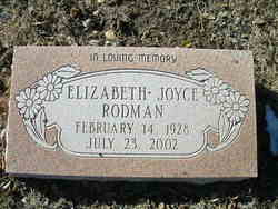 Elizabeth Joyce <I>Landrum</I> Rodman 
