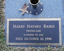 Dr Harry Haynes Baird 