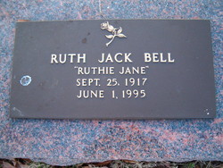 Bonnie Ruth “Ruthie Jane” <I>Jack</I> Bell 