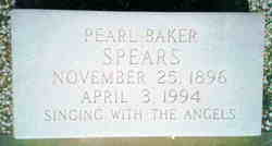 Anna Pearl <I>Baker</I> Spears 