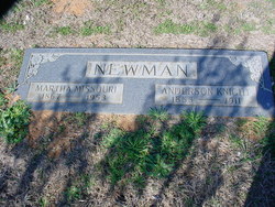 Martha Missouri <I>Rogers</I> Newman 