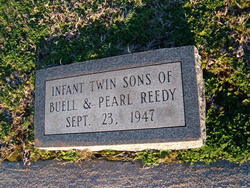 Infant Twin Sons of Buel L. & Pearl Reedy 