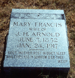 Mary Francis <I>Webb</I> Arnold 