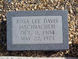 Rosa Lee <I>Aschbacher</I> Davis 