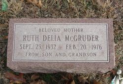 Ruth Delia <I>Smotherman</I> McGruder 