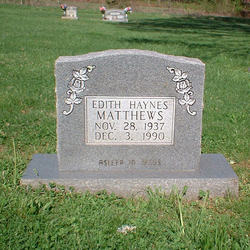Edith <I>Haynes</I> Matthews 