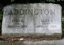 Alice Irene <I>Smith</I> Addington 