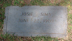 Josie <I>Cogdill</I> Sims 
