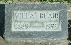Elizabeth Avilla “Villa” <I>Wilson</I> Blair 