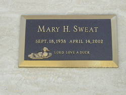 Mary H. <I>Napper</I> Sweat 